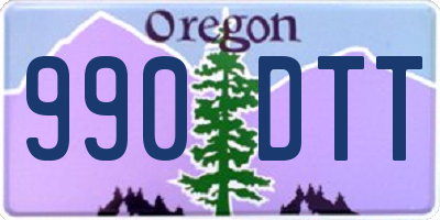 OR license plate 990DTT