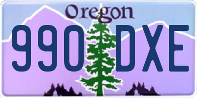 OR license plate 990DXE