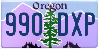 OR license plate 990DXP