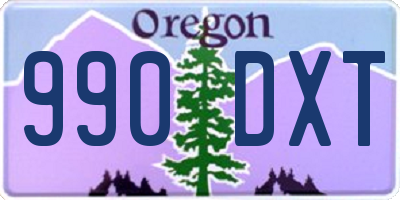 OR license plate 990DXT