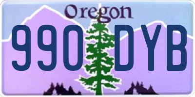 OR license plate 990DYB