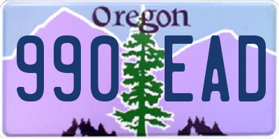 OR license plate 990EAD