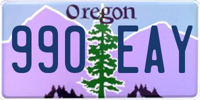 OR license plate 990EAY