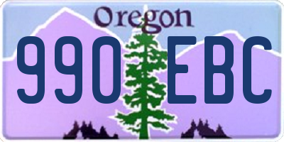 OR license plate 990EBC