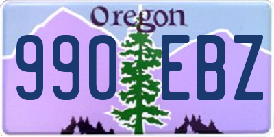 OR license plate 990EBZ