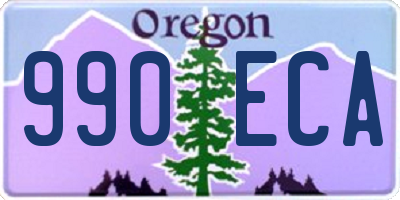 OR license plate 990ECA