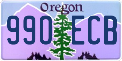 OR license plate 990ECB