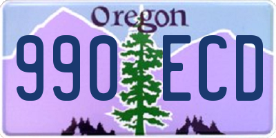 OR license plate 990ECD