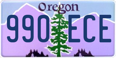 OR license plate 990ECE