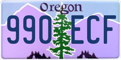 OR license plate 990ECF