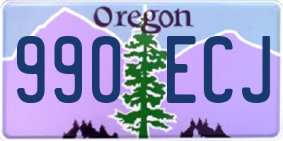 OR license plate 990ECJ