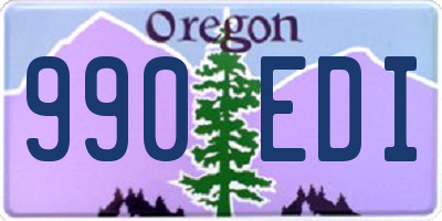 OR license plate 990EDI