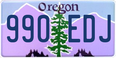 OR license plate 990EDJ