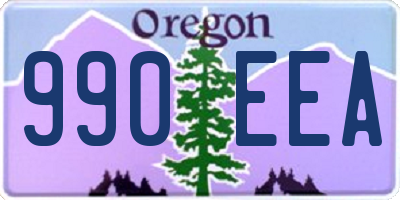 OR license plate 990EEA