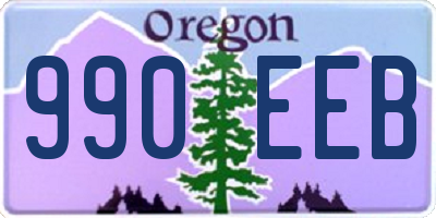 OR license plate 990EEB