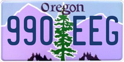 OR license plate 990EEG