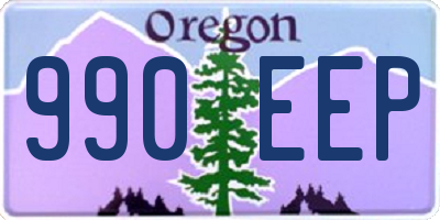 OR license plate 990EEP