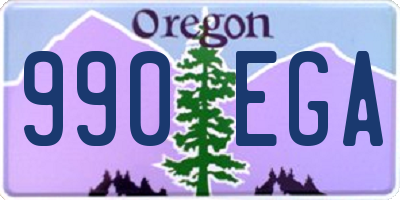 OR license plate 990EGA