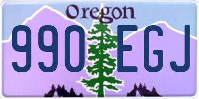 OR license plate 990EGJ