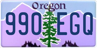 OR license plate 990EGQ