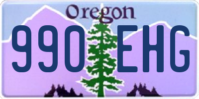 OR license plate 990EHG