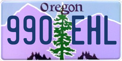 OR license plate 990EHL