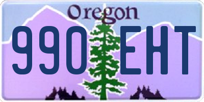 OR license plate 990EHT