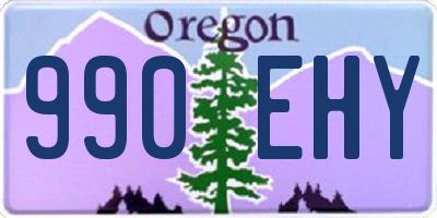 OR license plate 990EHY