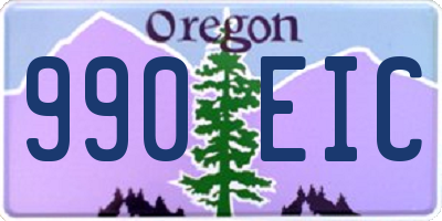 OR license plate 990EIC