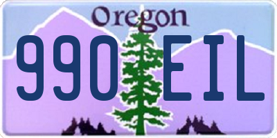 OR license plate 990EIL