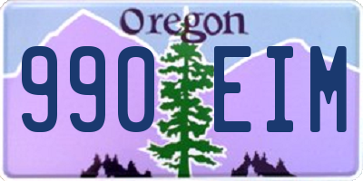 OR license plate 990EIM