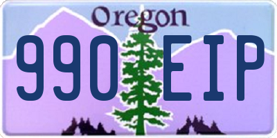 OR license plate 990EIP