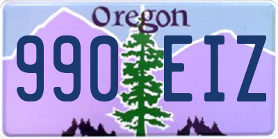 OR license plate 990EIZ