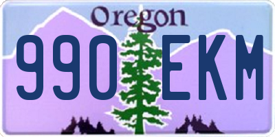 OR license plate 990EKM