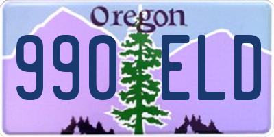 OR license plate 990ELD