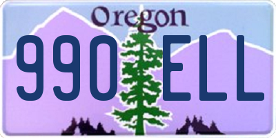 OR license plate 990ELL