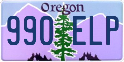 OR license plate 990ELP