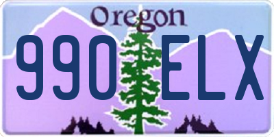 OR license plate 990ELX