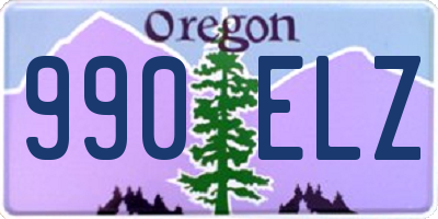 OR license plate 990ELZ