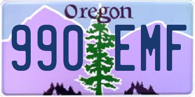 OR license plate 990EMF
