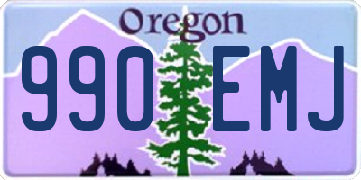 OR license plate 990EMJ