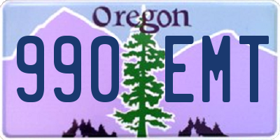 OR license plate 990EMT