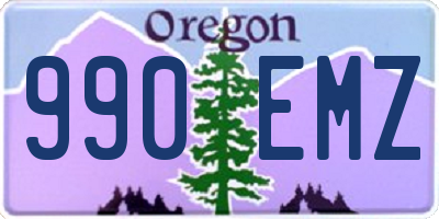 OR license plate 990EMZ