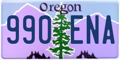 OR license plate 990ENA