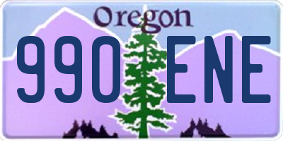 OR license plate 990ENE