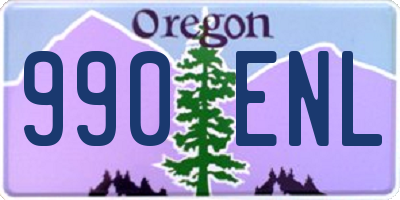 OR license plate 990ENL