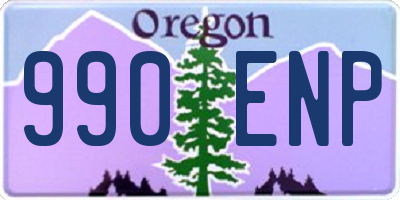 OR license plate 990ENP