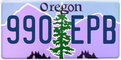 OR license plate 990EPB