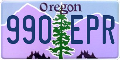 OR license plate 990EPR