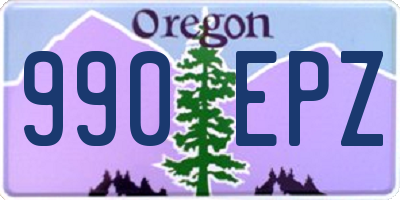 OR license plate 990EPZ